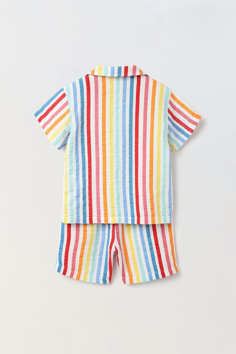 Boys Striped Summer Wear Set