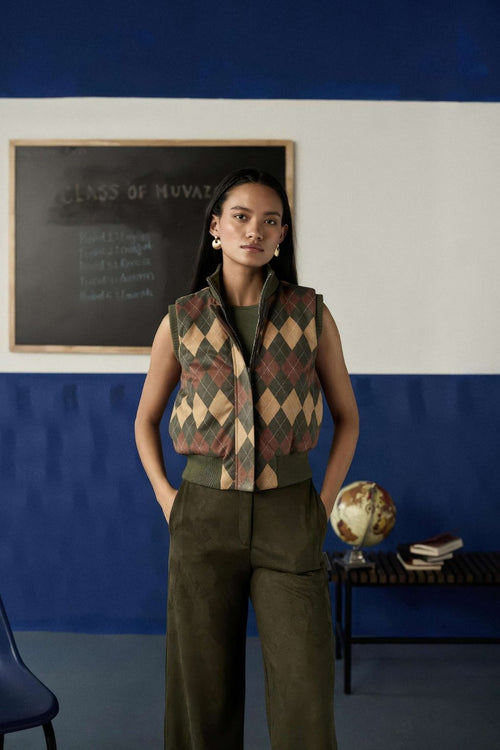 Argyle Bomber Jacket