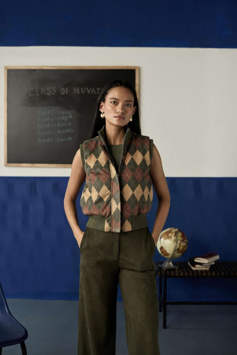 Argyle Bomber Jacket