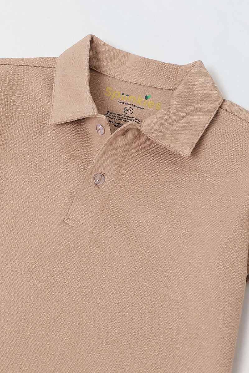 Spunkies Sand Short Sleeves Polo Tshirt