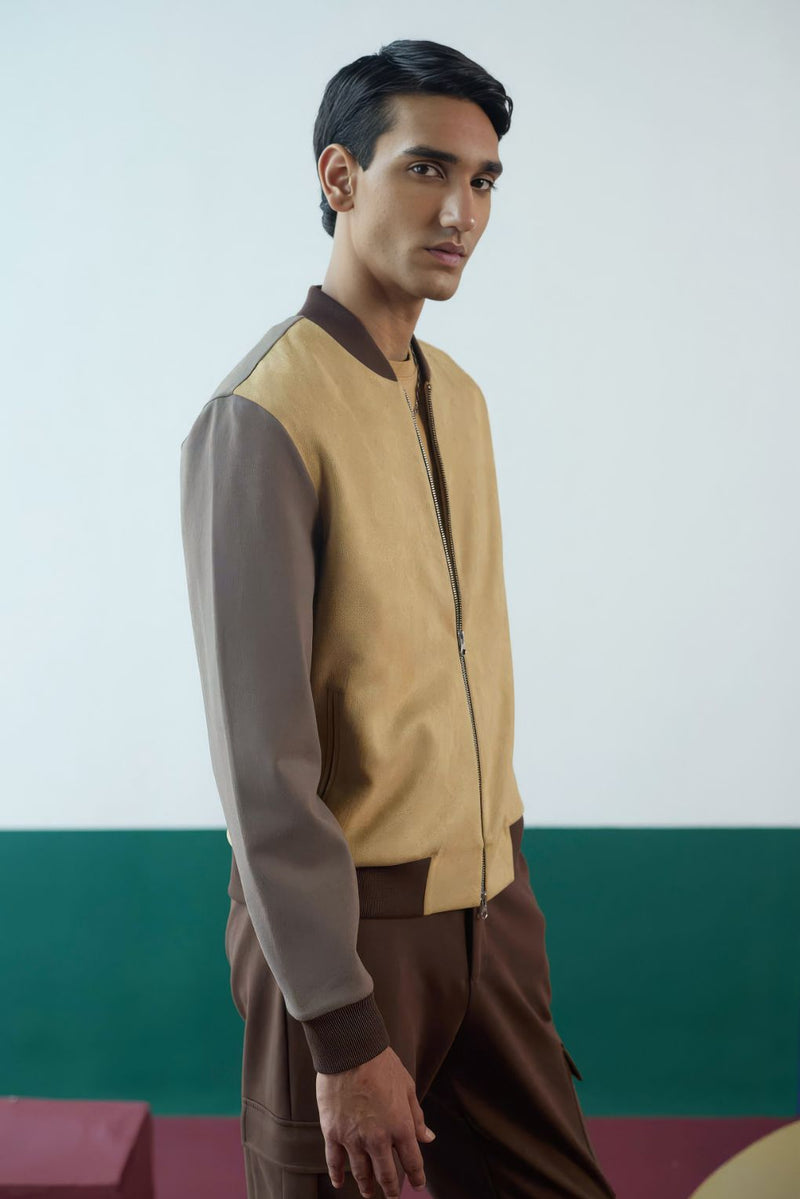 Urban Suede Mix Bomber