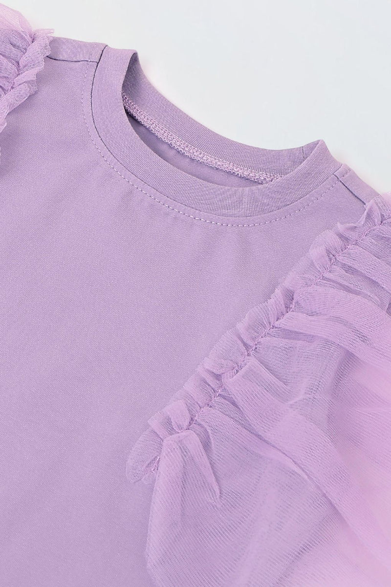 Girls Fashionable Purple Sleeveless Top