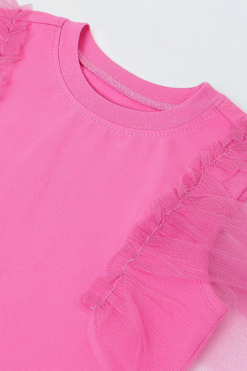 Girls Fashionable Pink Sleeveless Top