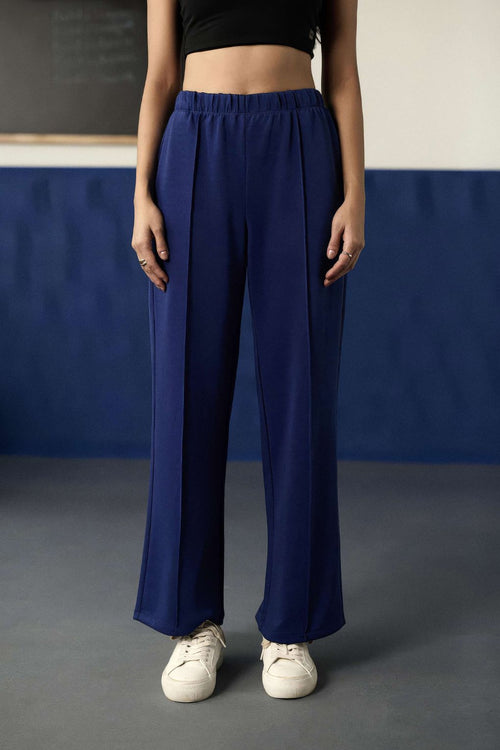 Azure Calm Tuck Pants