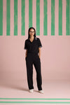 Comfique Texture Pants - Black