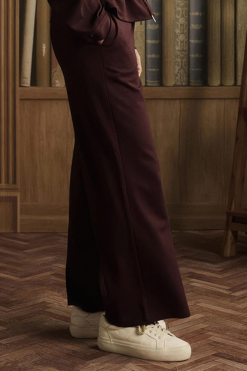 Wine Élan Pants