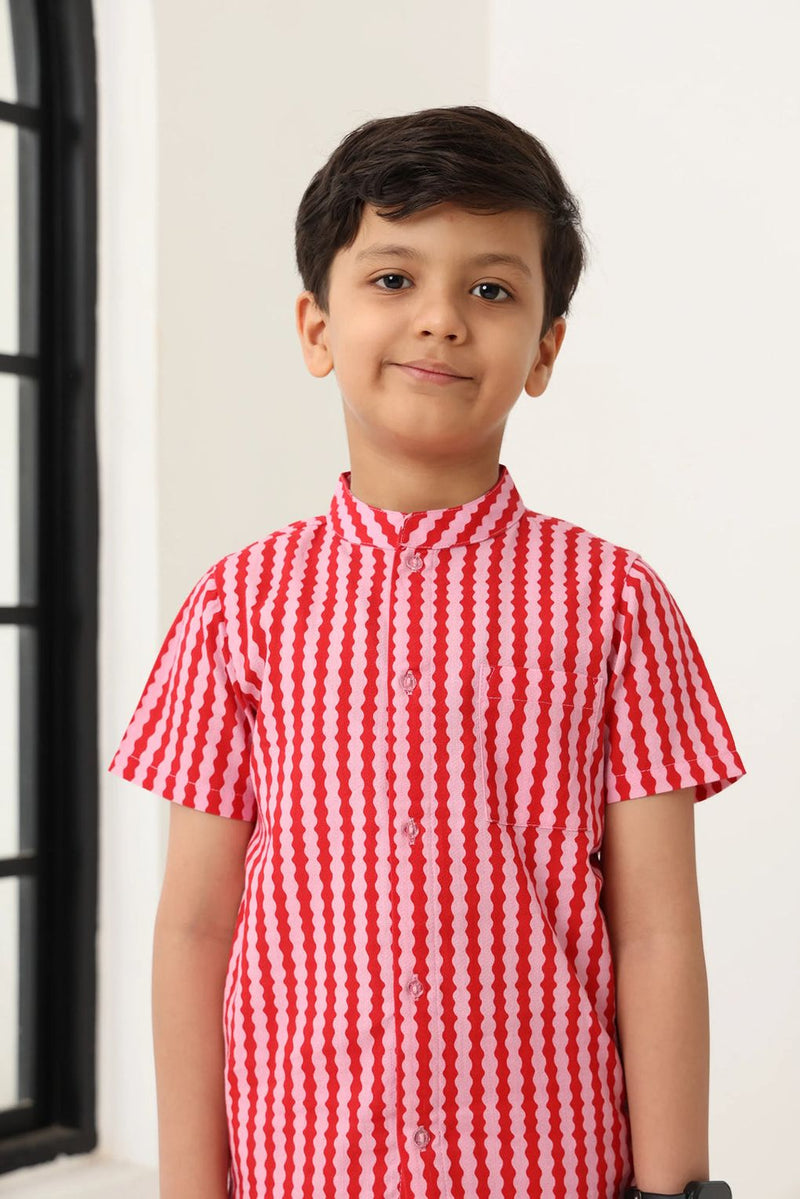 Spunkies Waves Shirt & Shorts Set
