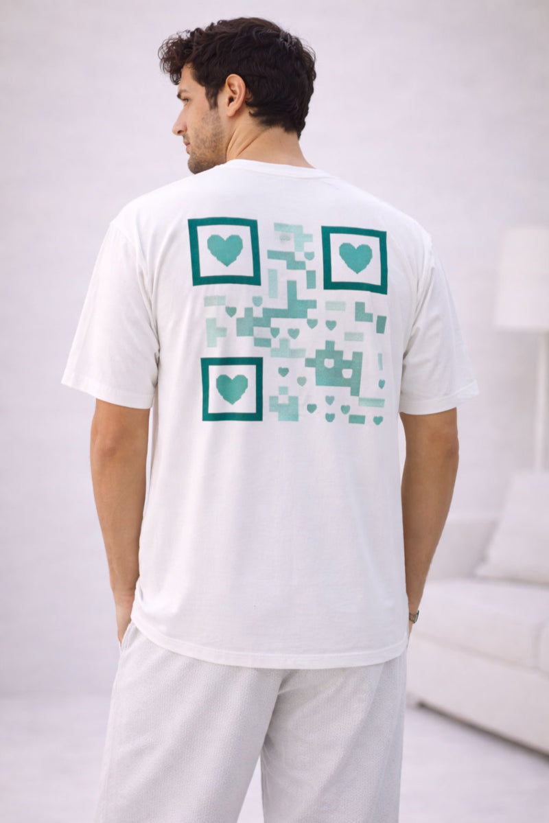 LOVE BARCODE HE TEE