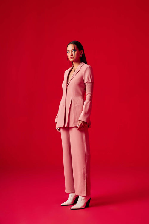 Pink Pep'lum  Pulse Blazer