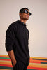 Black SnapArt Statement Hoodie