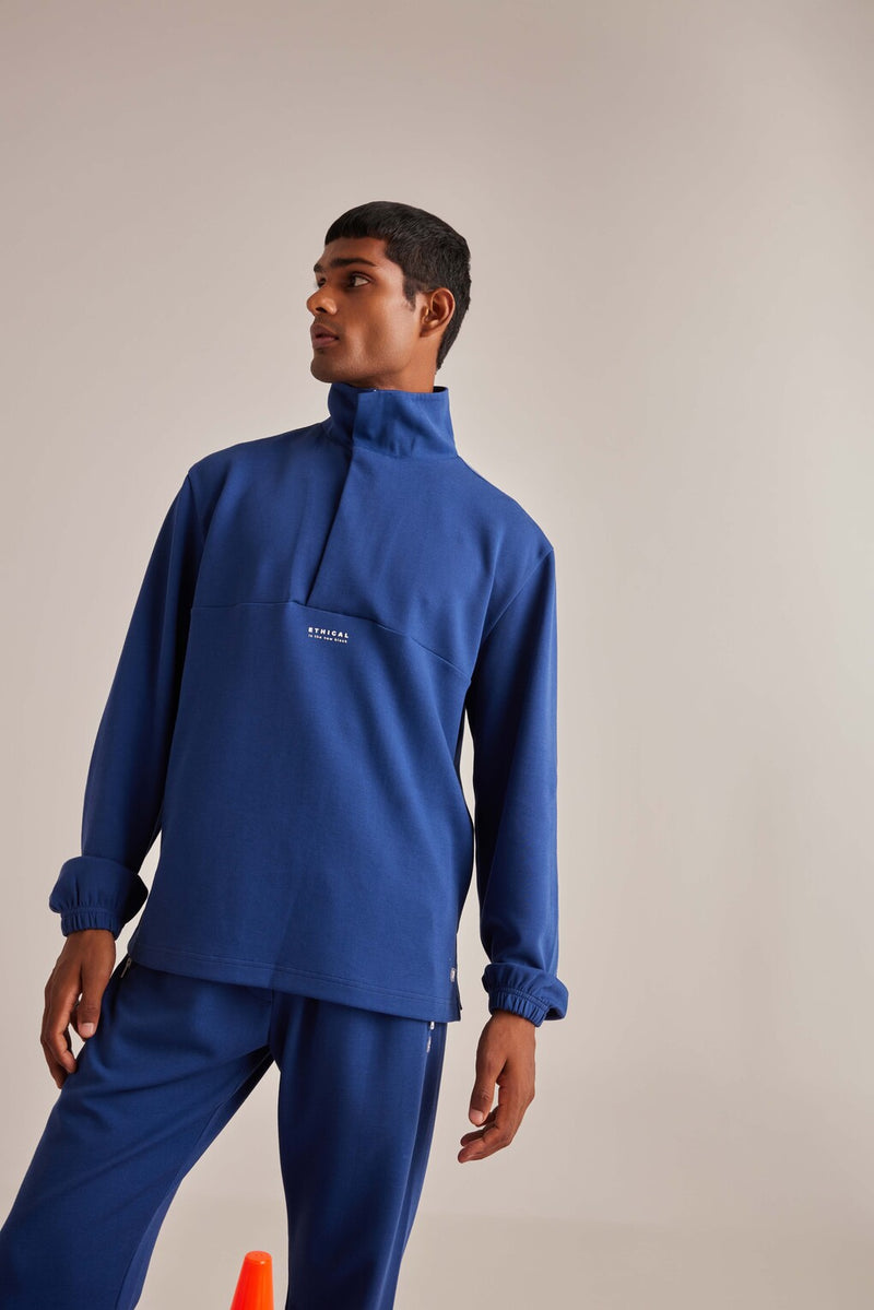 Blue ZipZest Men's Co-Ord Set