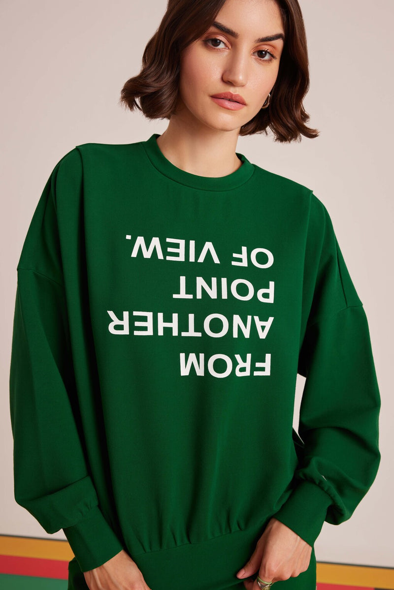 Green Point Of View Sweatshirt