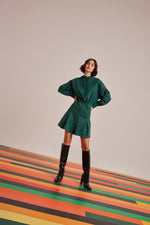 Green Suede - Sensation Couture Dress