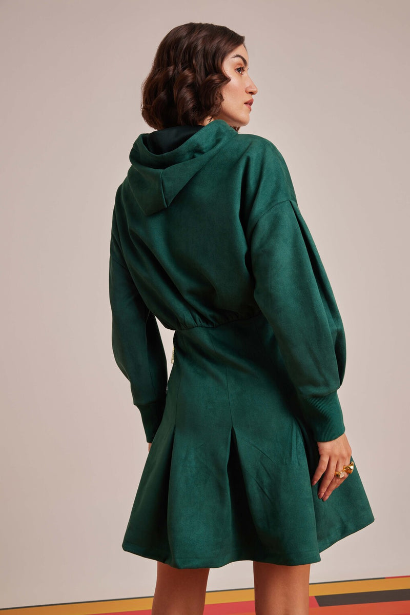 Green Suede - Sensation Couture Dress