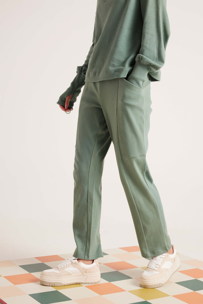 Sage Leaf Zipper Bliss Co-Ord Set