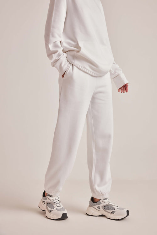 White Opulent Comfo Jogger