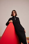 Black Sleek - Fit Rib'bed Dress