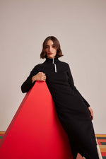 Black Sleek - Fit Rib'bed Dress