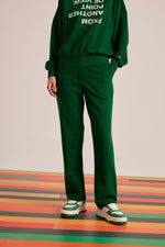 Green Pintuck Pant