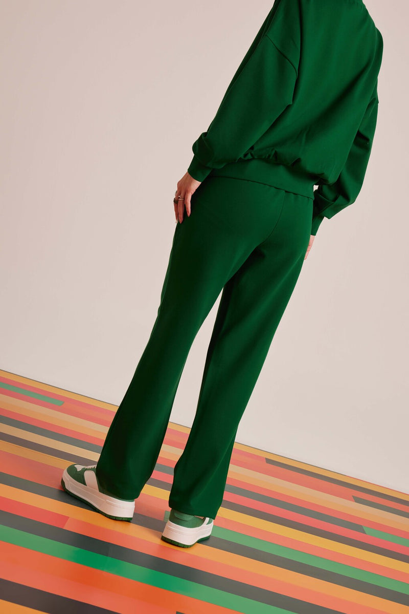 Green Pintuck Pant