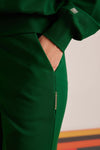 Green Pintuck Pant