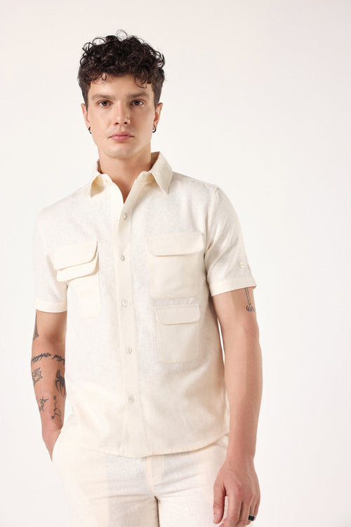 Ecru Linen Co-ord Set