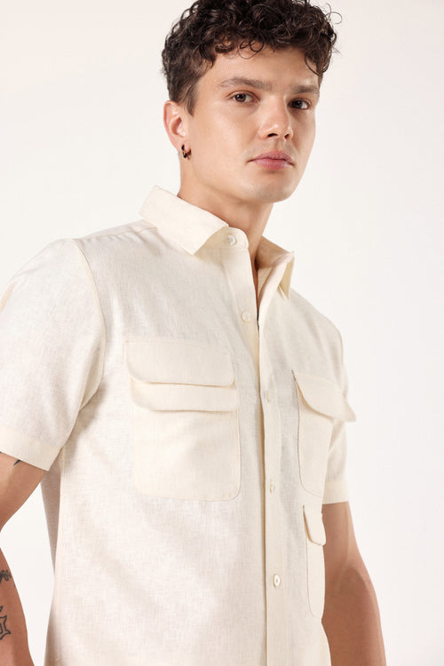 Ecru Linen Shirt