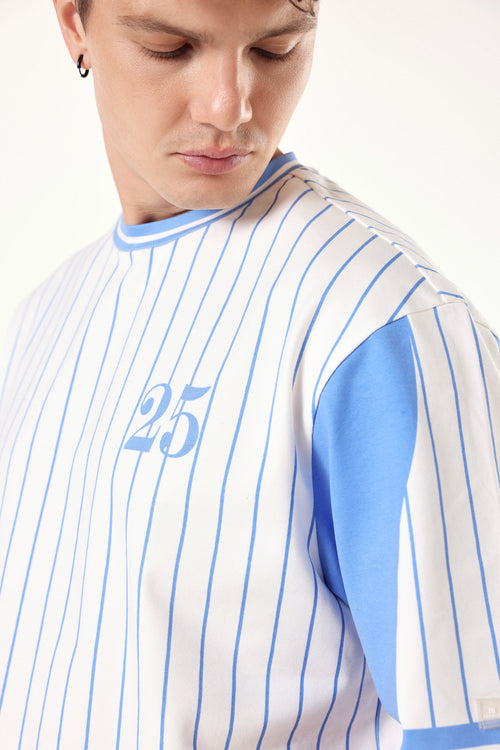 Blue Splash Oversized Tee