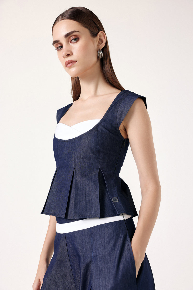 Elevé Denim Co-ord Set