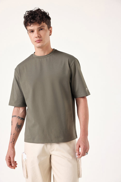Palm Wave Oversized Tee