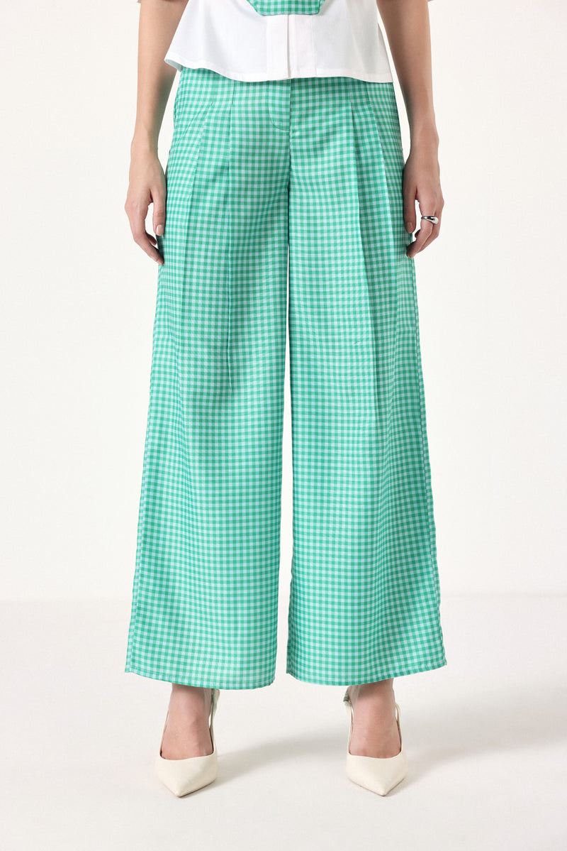 Plaid Pop Linen Pants