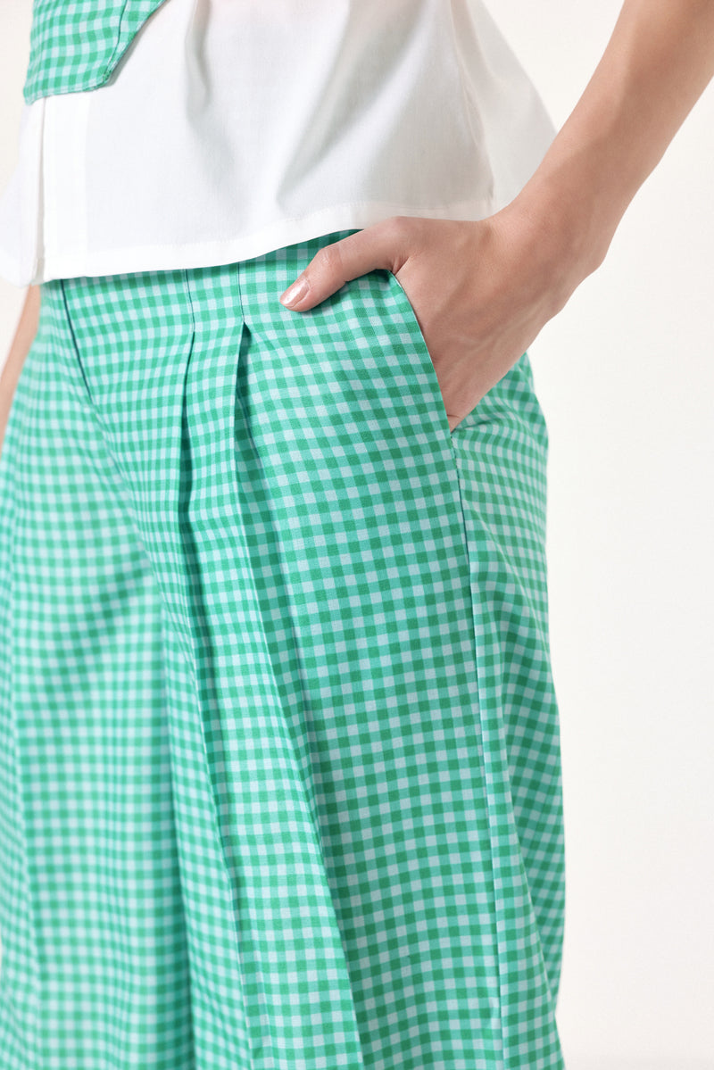 Plaid Pop Linen Pants