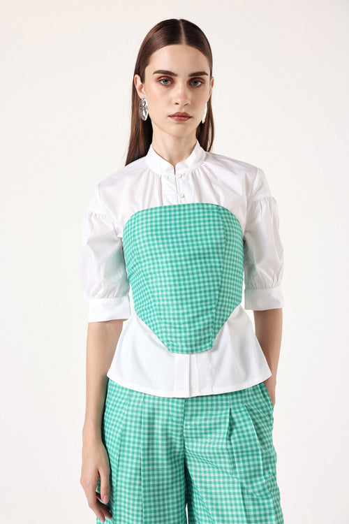 Plaid Pop Linen Co-ord Set