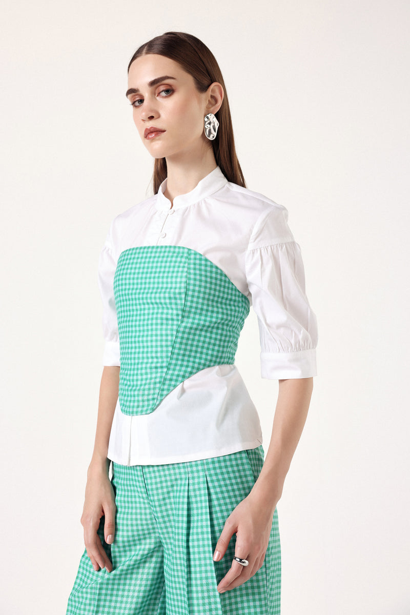 Plaid Pop Linen Co-ord Set