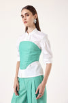 Plaid Pop Corset Top