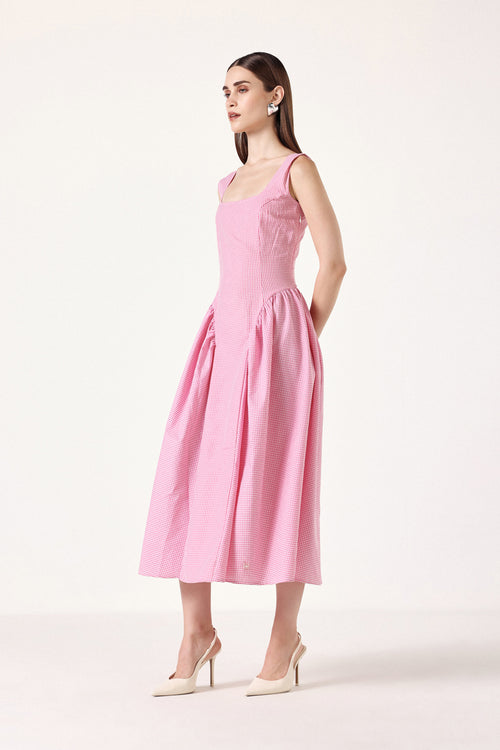 Corset Gingham Dress
