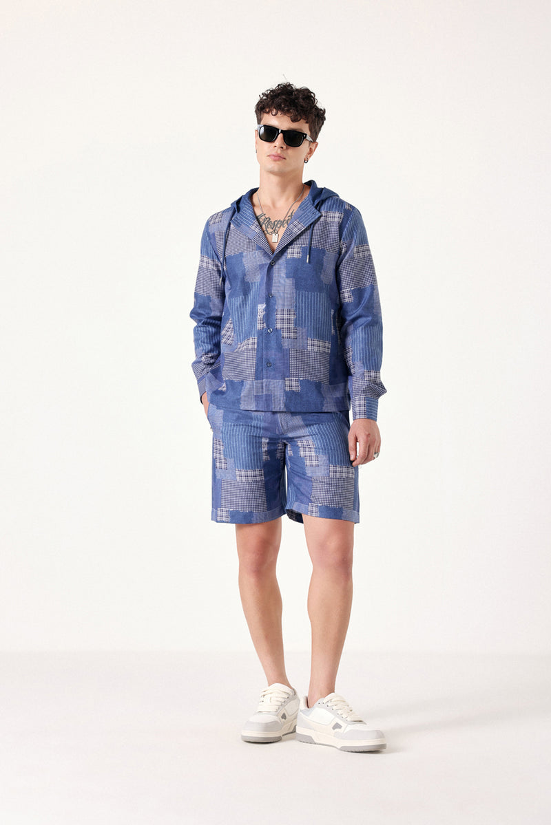 Offbeat Patch Linen Shirt