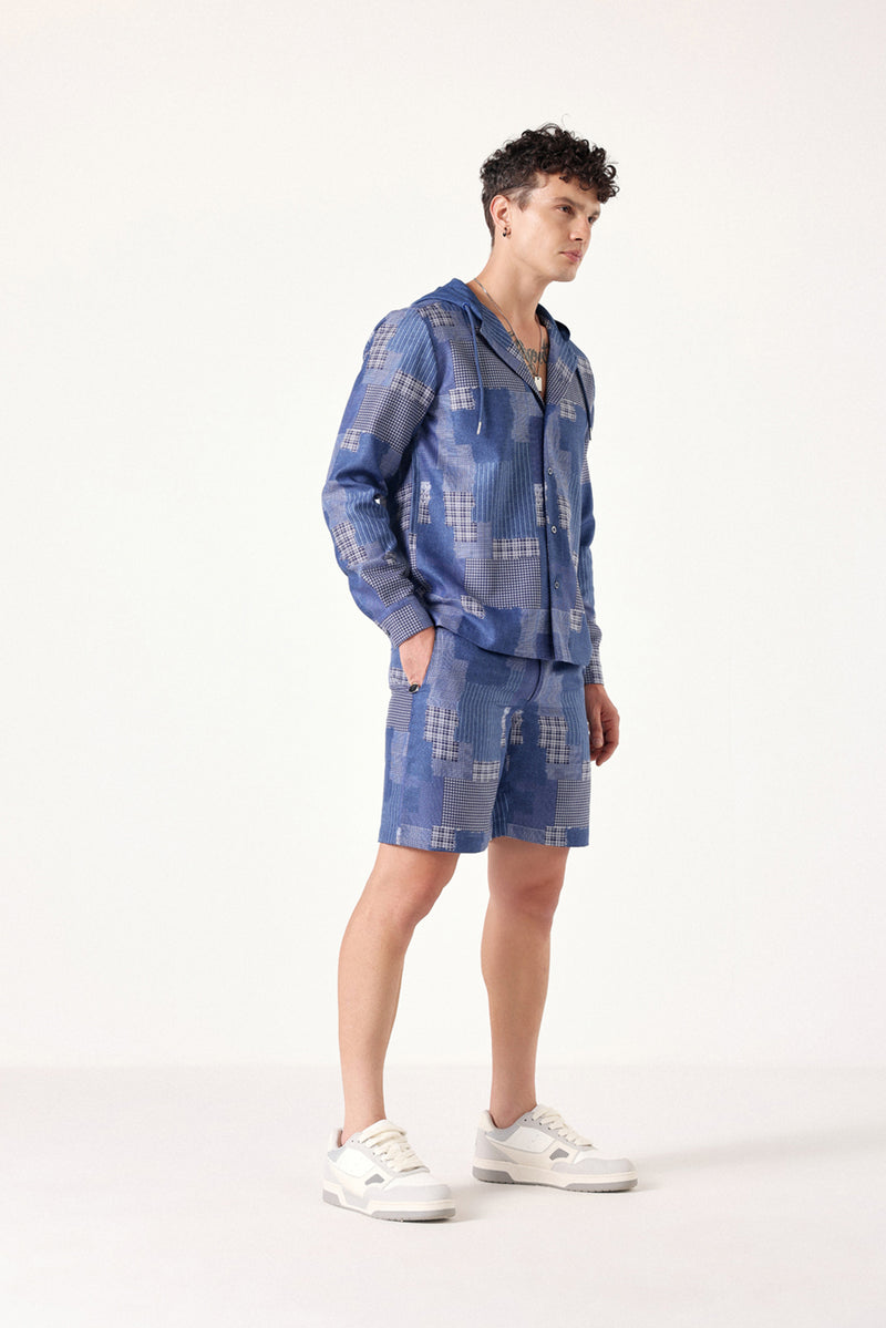 Offbeat Patch Linen Shirt