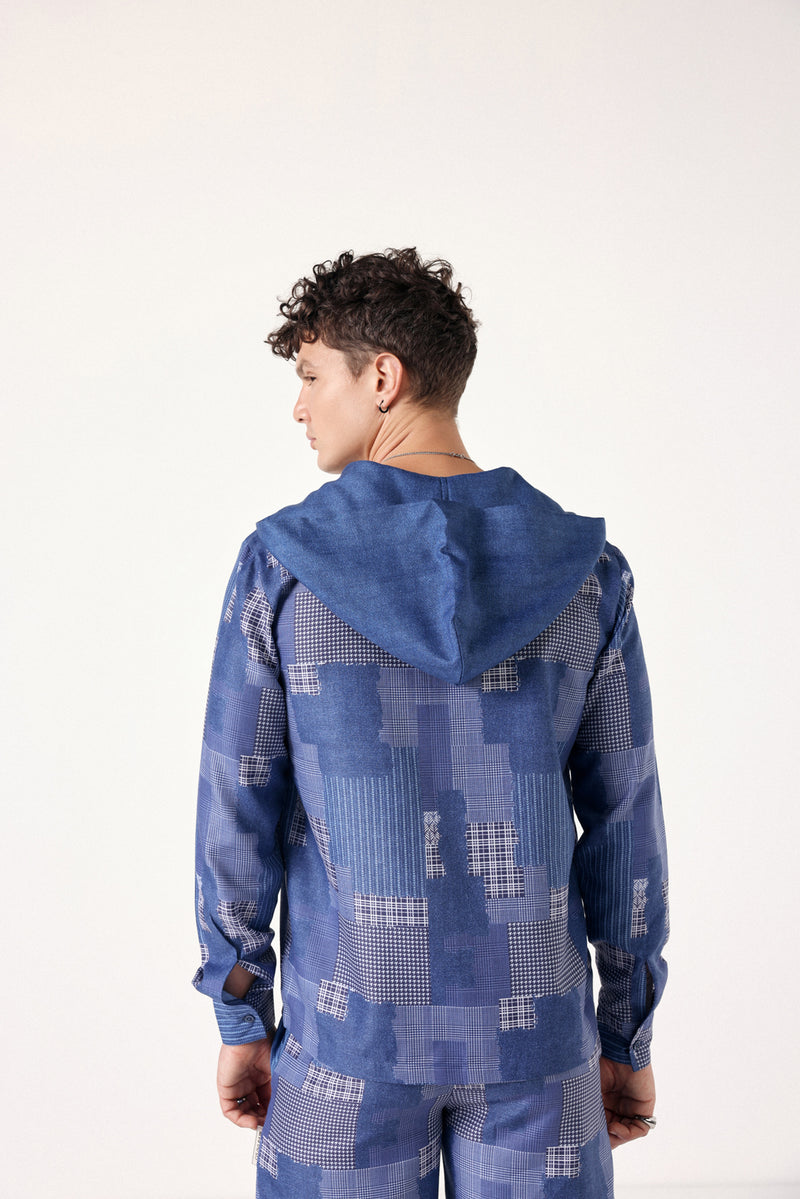 Offbeat Patch Linen Shirt