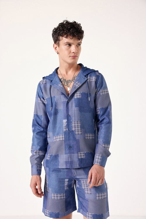 Offbeat Patch Linen Co-ord Set