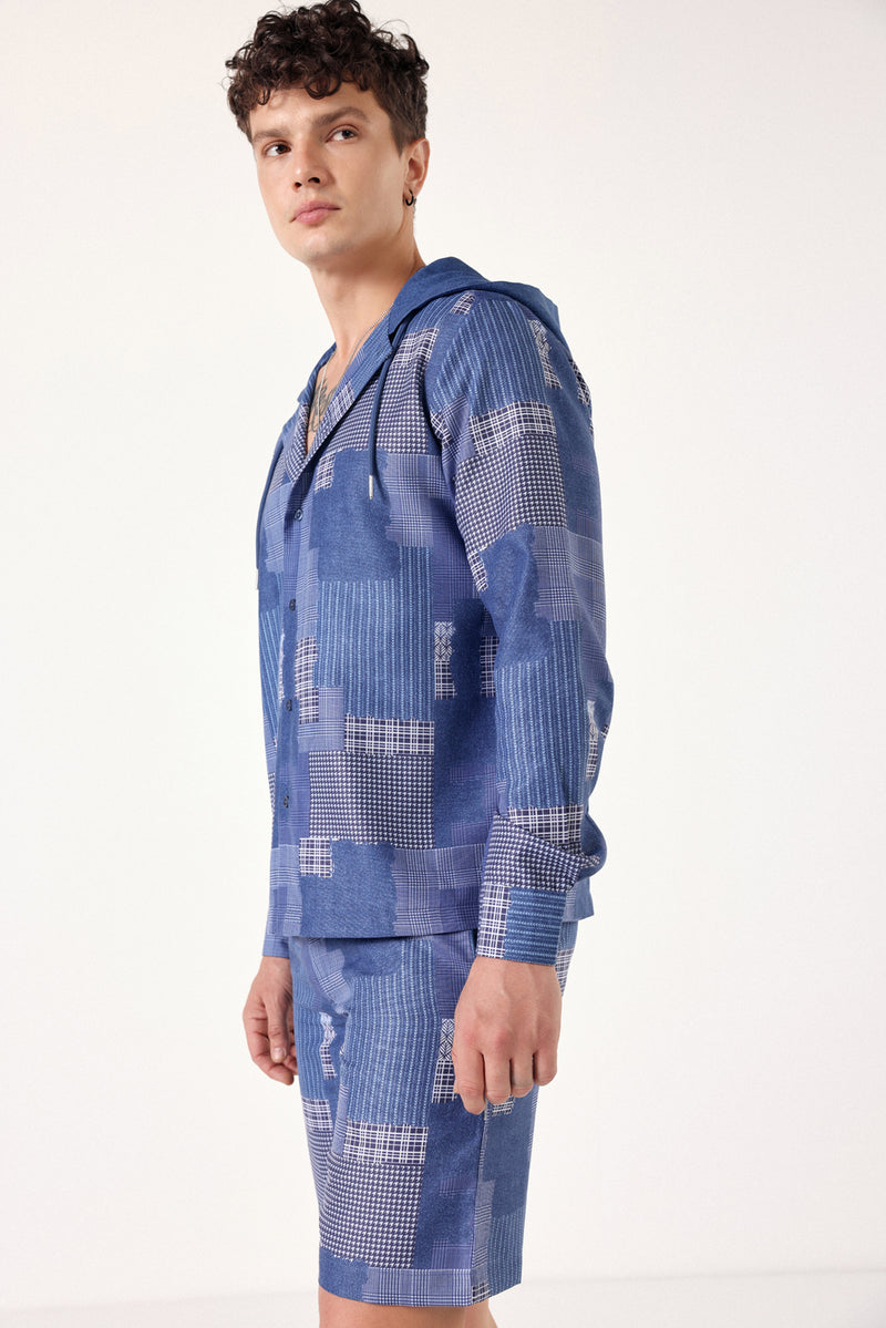 Offbeat Patch Linen Shirt