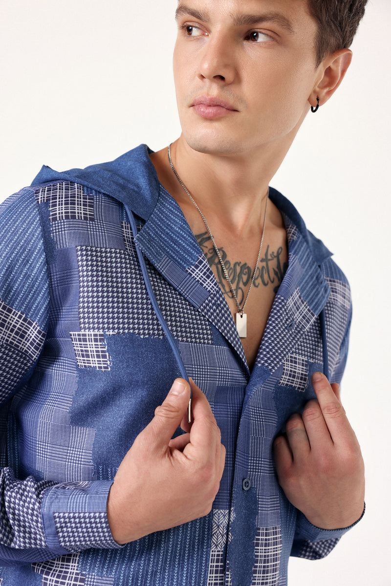 Offbeat Patch Linen Shirt