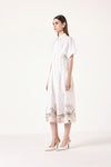 Pleated Linen Dress