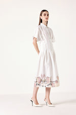 Pleated Linen Dress