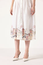 Pleated Linen Dress