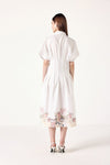 Pleated Linen Dress