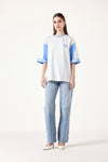 Blue Splash Oversized Tee