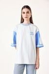 Blue Splash Oversized Tee