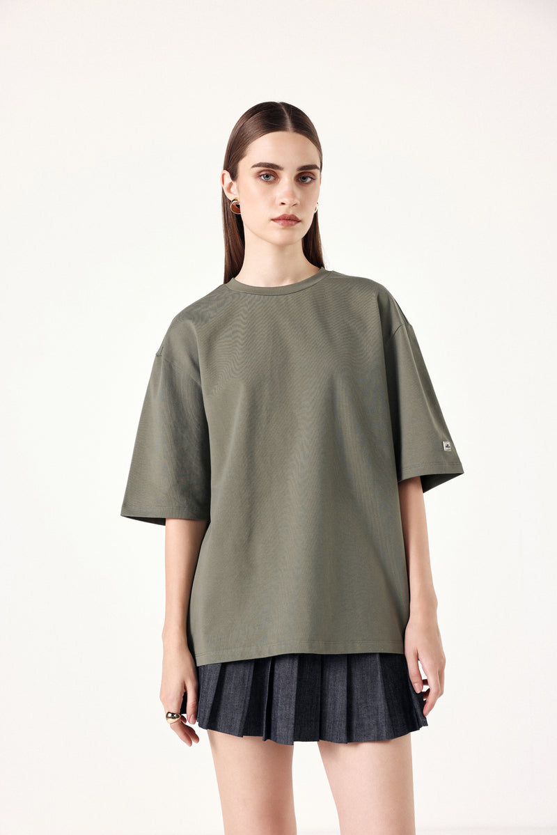 Palm Wave Oversized Tee