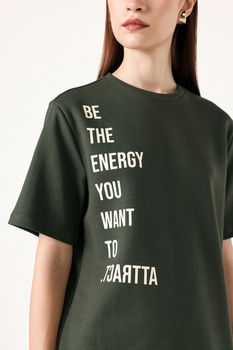Energy Core Tee - Earthy Green